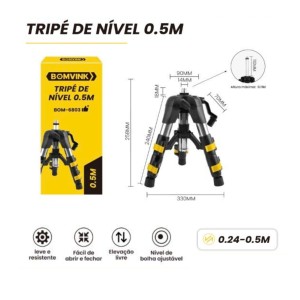 TRIPE PARA NIVEL A LASER 50 CM BOM-6803