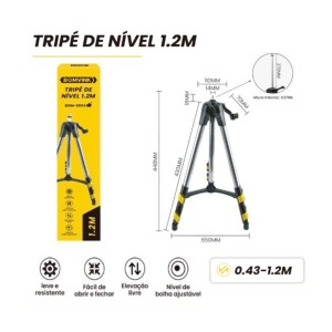 TRIPE PARA NIVEL A LASER 1,2 M BOM-6804