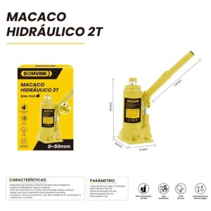 MACACO HIDRAULICO TIPO GARRAFA 2T  BOM-1542