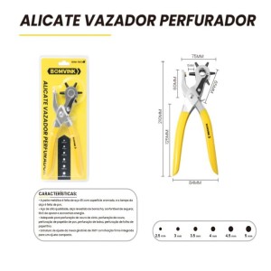 ALICATE VAZADOR PERFURADOR BOM-1661