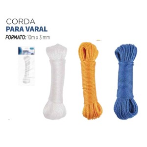 CORDA PARA VARAL 10M X 3MM CLEAN TECH CT0126