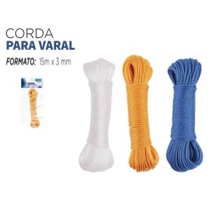 CORDA PARA VARAL 15M X 3MM CLEAN TECH CT0127