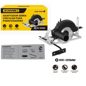 ADAPTADOR DE SERRA CIRCULAR PARA PARAFUSADEIRA 100~125MM' BOM-5665