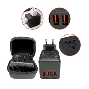 ADAPTADOR INTERNACIONAL E CARREGADOR UNIVERSAL CU-4U2TC69P