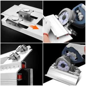 ADAPTADOR GUIA DE CORTE 45º COM SUPORTE PARA SERRA BOM-5675