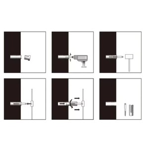 CONJUNTO DE EXTRATOR DE PARAFUSOS C/ 5 PCS 4~15MM  BOM-5203