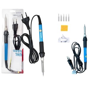 FERRO DE SOLDA 60W 127V AJUSTÁVEL E CONTROLADA 200-450°C 6 NÍVEL C/ 5 PONTAS  FSDO160