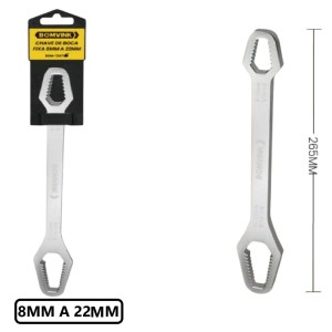 CHAVE DE BOCA FIXA DE  8 A 22MM BOM-1247