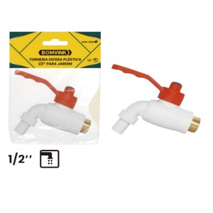 TORNEIRA DE ESFERA PLASTICA C/ ALAVANCA 1/2