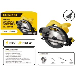 SERRA CIRCULAR ELETRICA 110V 1100W 185MM 7
