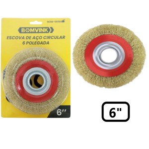 ESCOVA DE AÇO CIRCULAR 6
