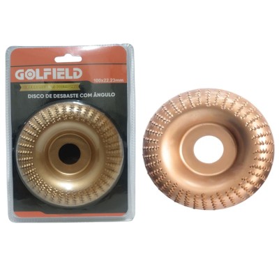 DISCO DE DESBASTE P/ MADEIRA COM ANGULO 100 X 22,23 MM GOLFIELD 00404410