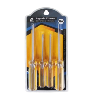 CONJUNTO COM CHAVE DE FENDA, PHILIPS 4 PÇS BAR-316001-18