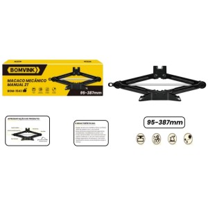 MACACO MECANICO MANUAL TIPO SANFONA 2T  BOM-1543