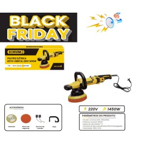 LIXADEIRA POLITRIZ  ELETRICA ROTO ORBITAL 220V 1450W BOM-9526