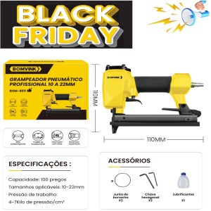 GRAMPEADOR PNEUMÁTICO PROFISSIONAL BOM-8011