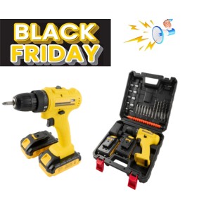 PARAFUSADEIRA  RECARREGAVEL NA MALETA C/2 BATERIAS 12V EDA ONZ