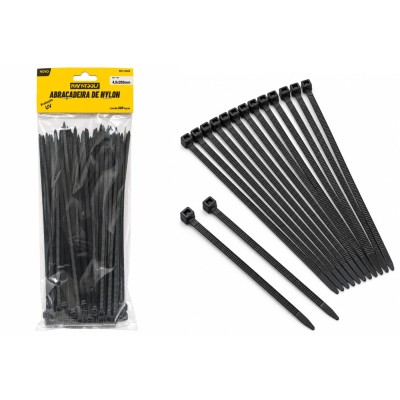 ABRAÇADEIRA DE NAYLON ENFORCA GATO  C/ 100 PCS  4,8X200MM NAVY 10619